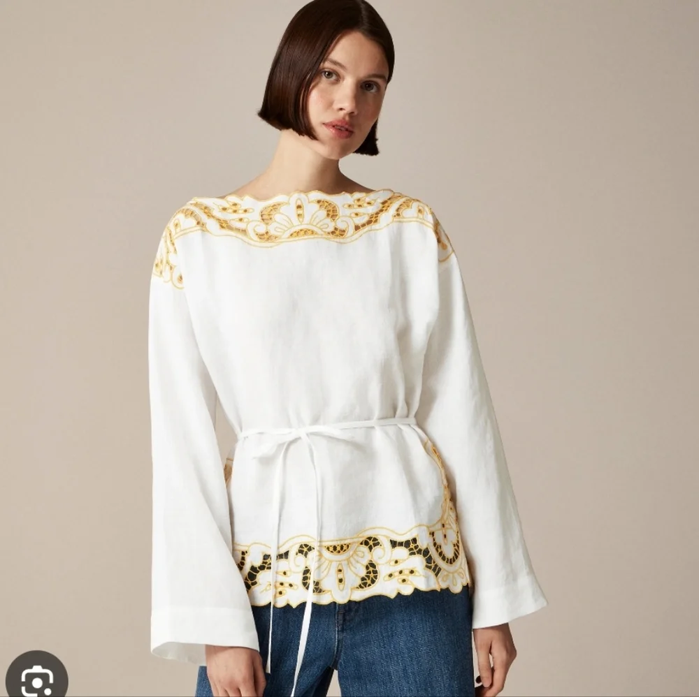 J. Crew cutwork tunic
